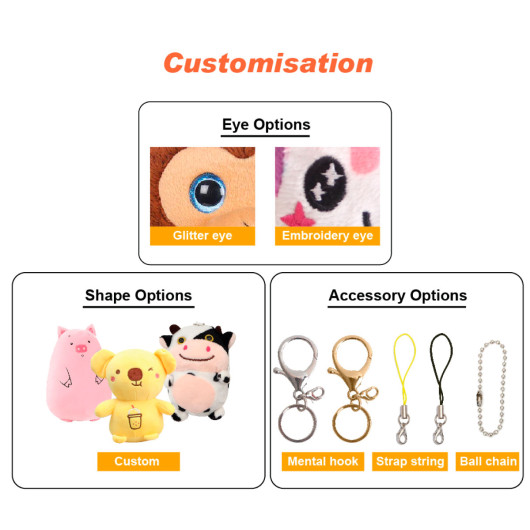 Custom Animal Keyrings Customisation